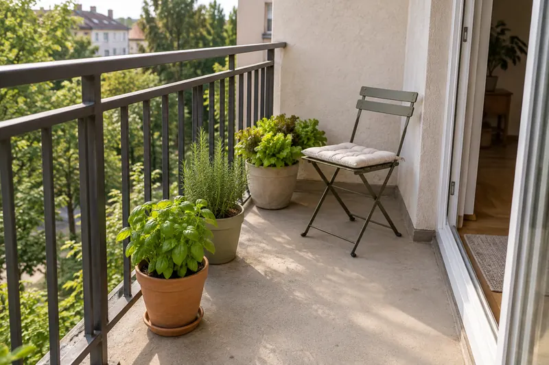 Plan a balcony garden before buying the pots
